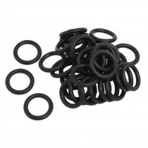 50 x Black Nitrile Rubber O Ring Grommets Seal 14mm x 20mm x 3mm