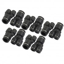 10 Pcs Air Pneumatic 12mm to 8mm Y Shaped Push in Connectors Quick Fittings