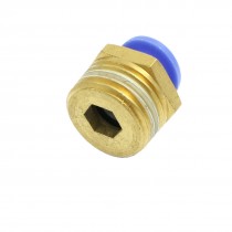 10mm OD Tube to 20mm Male Thread Pneumatic Connector Quick Fitting