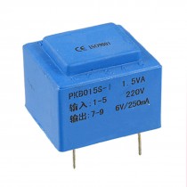 One Secondary 6V Output Encapsulated Transformer 1.5VA