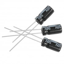 10 x 33uF 50V 105C Radial Electrolytic Capacitor 6x12mm