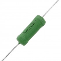 10 Pcs Axial Lead Fixed Wirewound Resistor 5W Watt 50 Ohm 5%