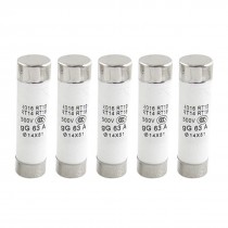 500V 63A Ceramic Tube Cylindrical Fuse Links 14 x 51mm (Bag of 5)