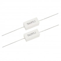 5W Watt 2.5 Ohm 2R5 Wire Wound Cement Resistors 10 Pcs