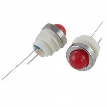 5 Pcs 10mm Red LED Indicator Light Pilot Signal Lamp Light DC 24V