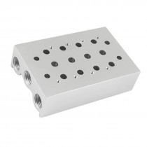 Electromagnetic Electric Solenoid Valve Base 4 Rows