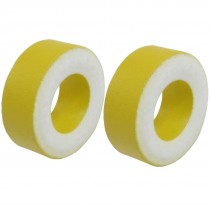2 Pieces Yellow White Iron Core 27mm x 14mm x 11mm Ferrite Rings Toroid