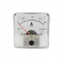 SD-50 AC 0-2A Analog Miniature Current Meter Ammeter