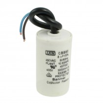 Polypropylene Film Cylinder Shaped CBB60 8uF Motor Running Capacitor