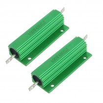 100W 680 Ohm Screw Tap Mounted Aluminum Housed Wirewound Resistors 2 Pcs