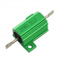 Green Aluminum Housed Wirewound Resistor 25W 0.5 Ohm
