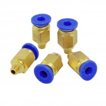 Air Pneumatic 4mm Hole 5mm Thread Quick Connector 5 Pcs Iumvn
