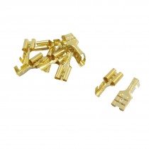 10 x 1/4" Width Stud Non Insulated Bare Ring Lug Terminal Connector Deydv