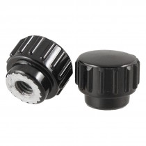 M5 Female Thread 14mm Diameter Head Knurled Knob 2 Pcs