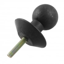 Black Plastic Head 7.8mm Dia M Thread Revolving Handle Grip