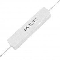 5 Pcs 10W Watt 300 ohm 5% Wirewound Cement Power Resistors