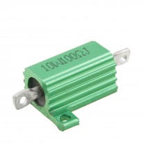10W 100 Ohm 5% Green Aluminum Shell Wire Wound Resistor