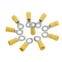 10 Pcs PVC Sleeve Ring Tongue Pre Insulated Terminals Connector