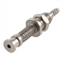 Barbed Fitting 11mm Dia Vacuum Suction Cup Holder Spare Part Silver Tone