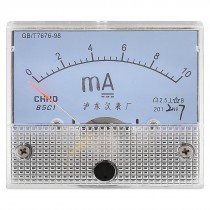 Plastic Shell Current Test DC 0-10MA Scale Range Milliamp Panel Meter
