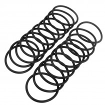 20 Pcs Flexible Rubber O Ring Seal Washer Black 45mm x 3.1mm 