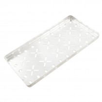 Sliver Tone 23cm x 12cm x 1.5cm Diamond Tread Plate Peg Aluminum Board