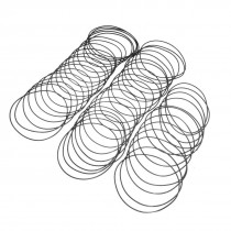 50 Pcs 135mm Outside Dia 2.4mm Thick Filter Rubber O Ring Seal Black