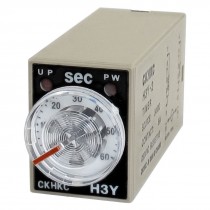 H3Y-2 DC 24V DPDT 0-60 Seconds 60S 8 Pins Power on Time Delay Relay
