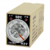 H3Y-4 AC 220V 4PDT 0-3 Seconds 3S 14 Pins Power on Time Delay Relay