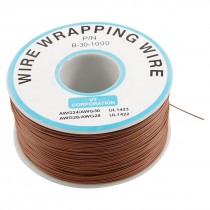 Brown PVC Coated Tin Plated Copper Cable Wrapping Wire 305M 30AWG Cable Reel