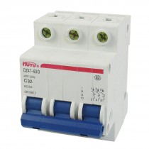 AC 400V 32A 3 Pole 3P On-Off Switch Miniature Circuit Breaker DZ47-63 C32