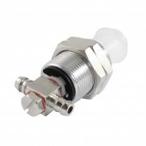 16mm x 9mm x 49mm Metal Platic Tubular 3 Way Vacuum Cup Holder Connector