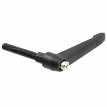 6mmx35mm Thread Metal Adjustable Fixing Knob Handles Lever Black