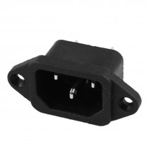 Panel Mount IEC320 C14 Inlet Plug Power Socket AC 250V 10A