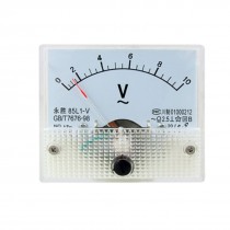 85L1 AC 0-10V Rectangular Analog Panel Volt Meter Gauge