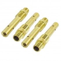 4 Pcs 350A Welding Torch Welder Fitting Tip Adapter Gold Tone