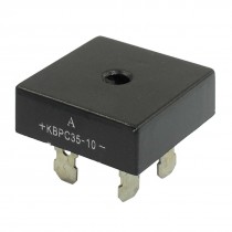 5 Pcs KBPC35-10 1KV 35A Single Phase Bridge Rectifier Half-Wave Black