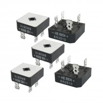 BR510 Half Wave Metal Case Single Phase Bridge Rectifier 5 Pcs