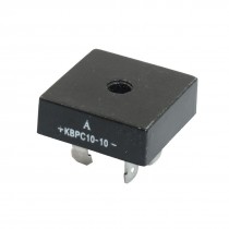 KBPC10-10 1KV 10A Single Phase Bridge Rectifier Half-Wave Black