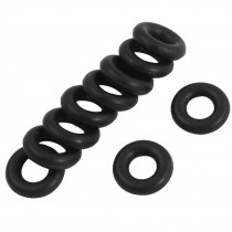 10 Pieces 9mm x 2.5mm Rubber O-ring Oil Seal Sealing Ring Gaskets Black