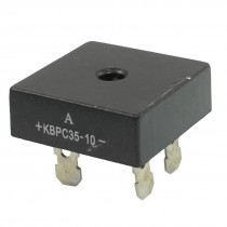 KBPC35-10 1000V 35A Single Phase Bridge Rectifier Half-Wave Black