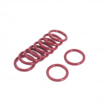 Red 20mm External Diameter Rubber Oil Seal O Ring Gasket 10 Pcs