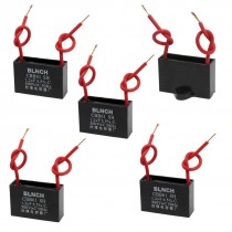 5 Pcs CBB61 1.2uF AC 500V Rectangle Non Polar Motor Run Capacitor
