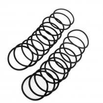 20 Pcs 41mm Outside Dia 2.4mm Thick Industrial Rubber O Ring Seal