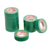 14mm Width Self Adhesive PVC Insulating Electrical Tape Green 10PCS 