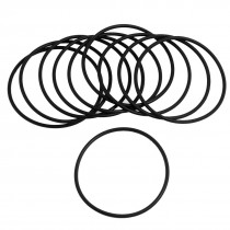 10 Pcs Black Rubber 60mm x 2.5mm Oil Seal O Rings Gaskets Washers