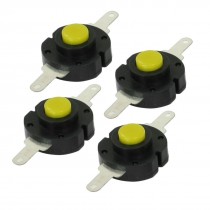 4 Pcs Horizontal 2 Pin Terminals On/Off Latching Torch Push Button Switch