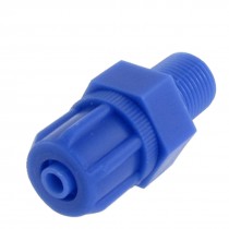 3/8PT Thread Blue Plastic Straight Type Pneumatic Pipe Connector Fitting