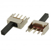 5 Pcs x 3 Pin On/On 2 Position 1P2T SPDT Mini Vertical Slide Switch 0.5A 50V DC