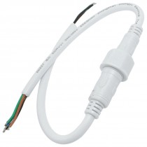LED Strip Male to Female 4 Pin Waterproof Connector Cable White